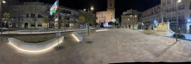 Foto panorámica de la Plaza de España