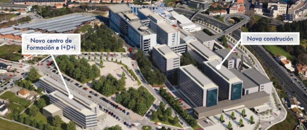 Recreación de la propuesta de la Xunta para el nuevo hospital