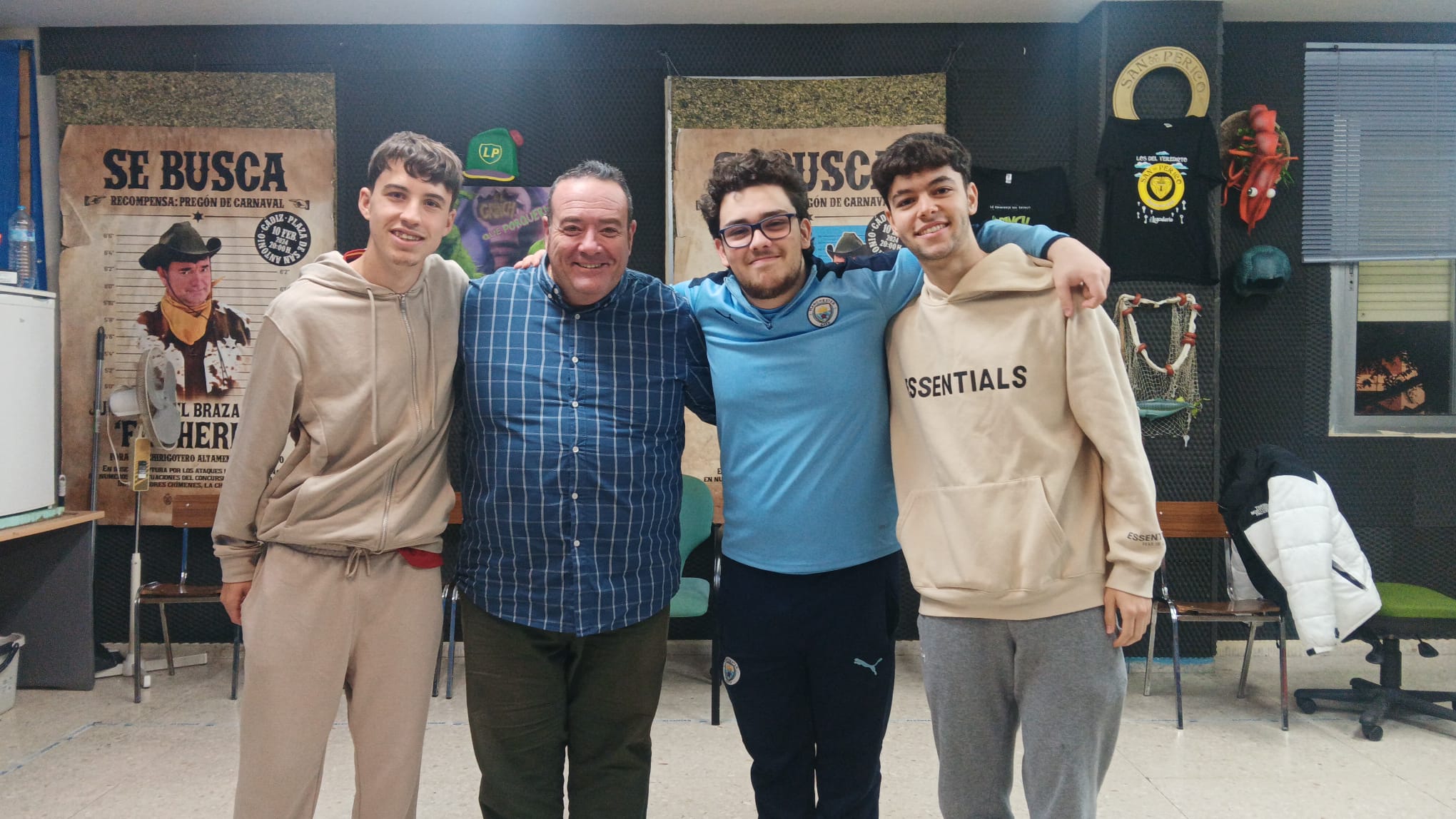 El cuarteto Los calaítos (una mojada de toda la vida)