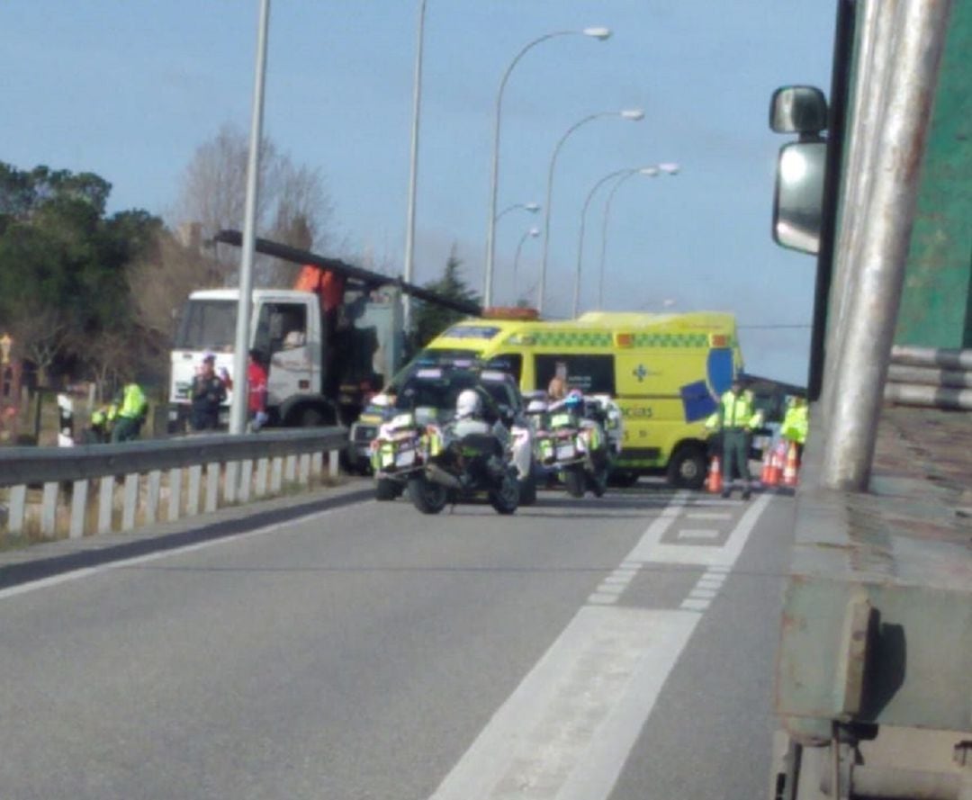 Imagen del suceso ocurrido a primeras horas de la mañana en Zarzuela del Monte