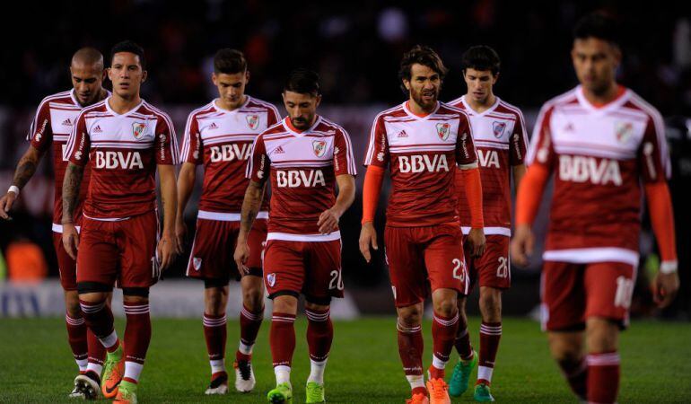 El equipo de River tras una derrota en Libertadores 