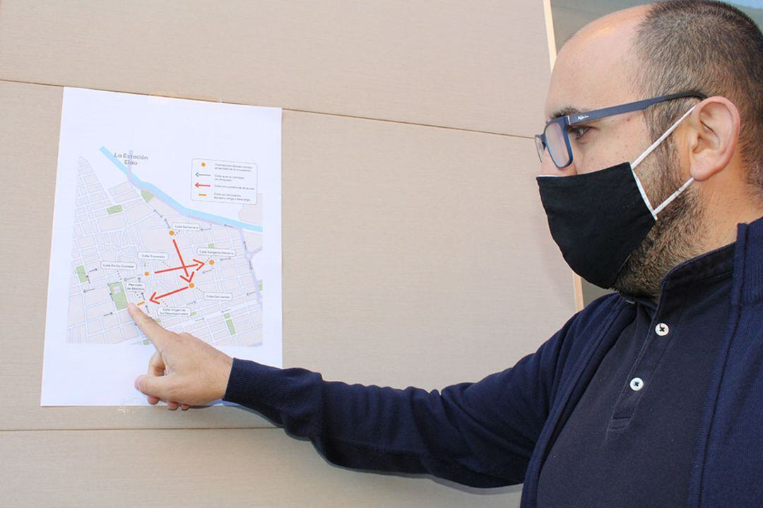 Nuevo mapa de reordenación calles en Novelda