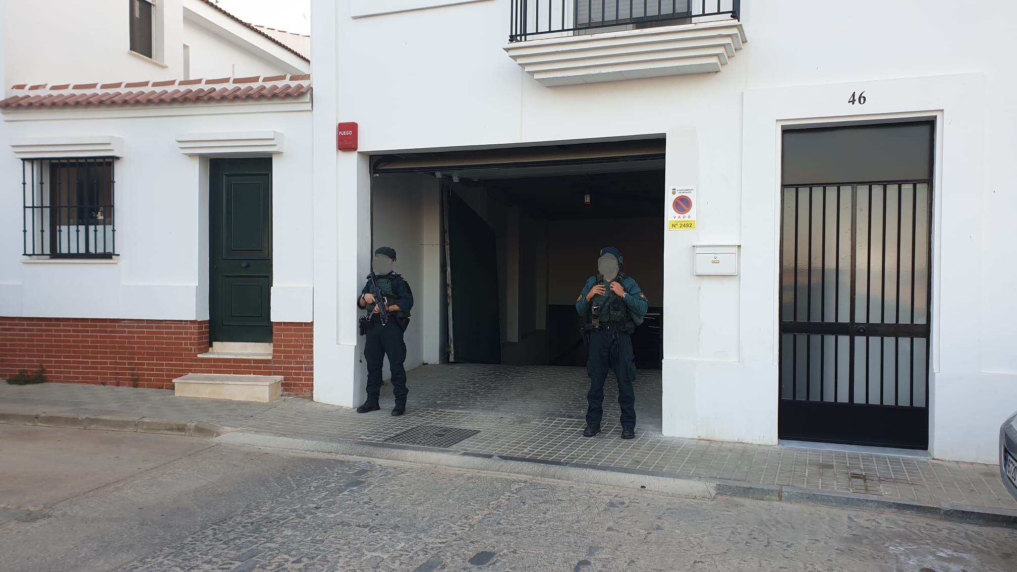 Operativo Guardia Civil en Moguer