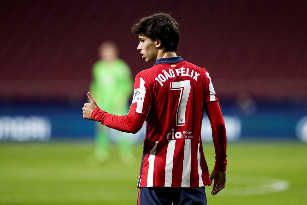 Joao Félix durante el partido de Liga 2020-21 ante el Barça. 