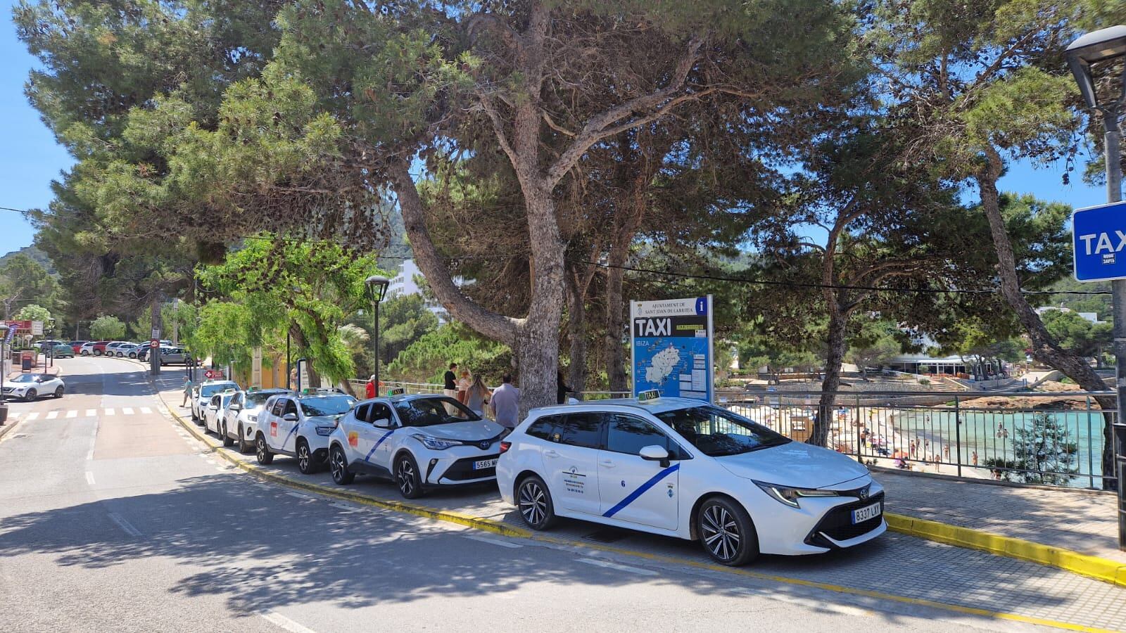 Imagen de una parada de taxis