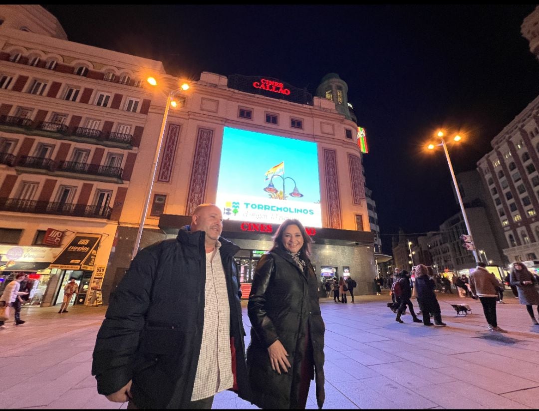 La campaña de promoción del destino Torremolinos en la plaza de Callao de Madrid 