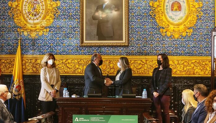 Landaluce y Carazo en el Ayuntamiento