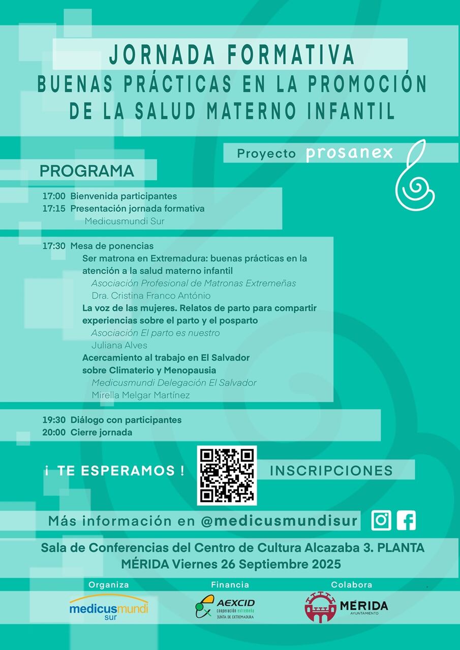 Cartel Jornada Buenas Prácticas en la Promoción de la Salud Materno Infantil