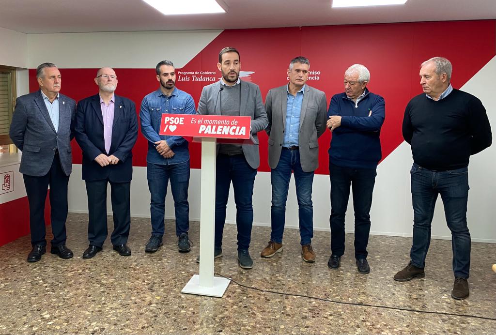 Rueda de prensa del grupo socialista en Diputación