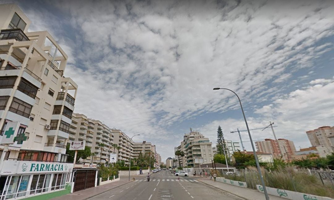 Calle Clot de la Mota de la playa de Gandia 