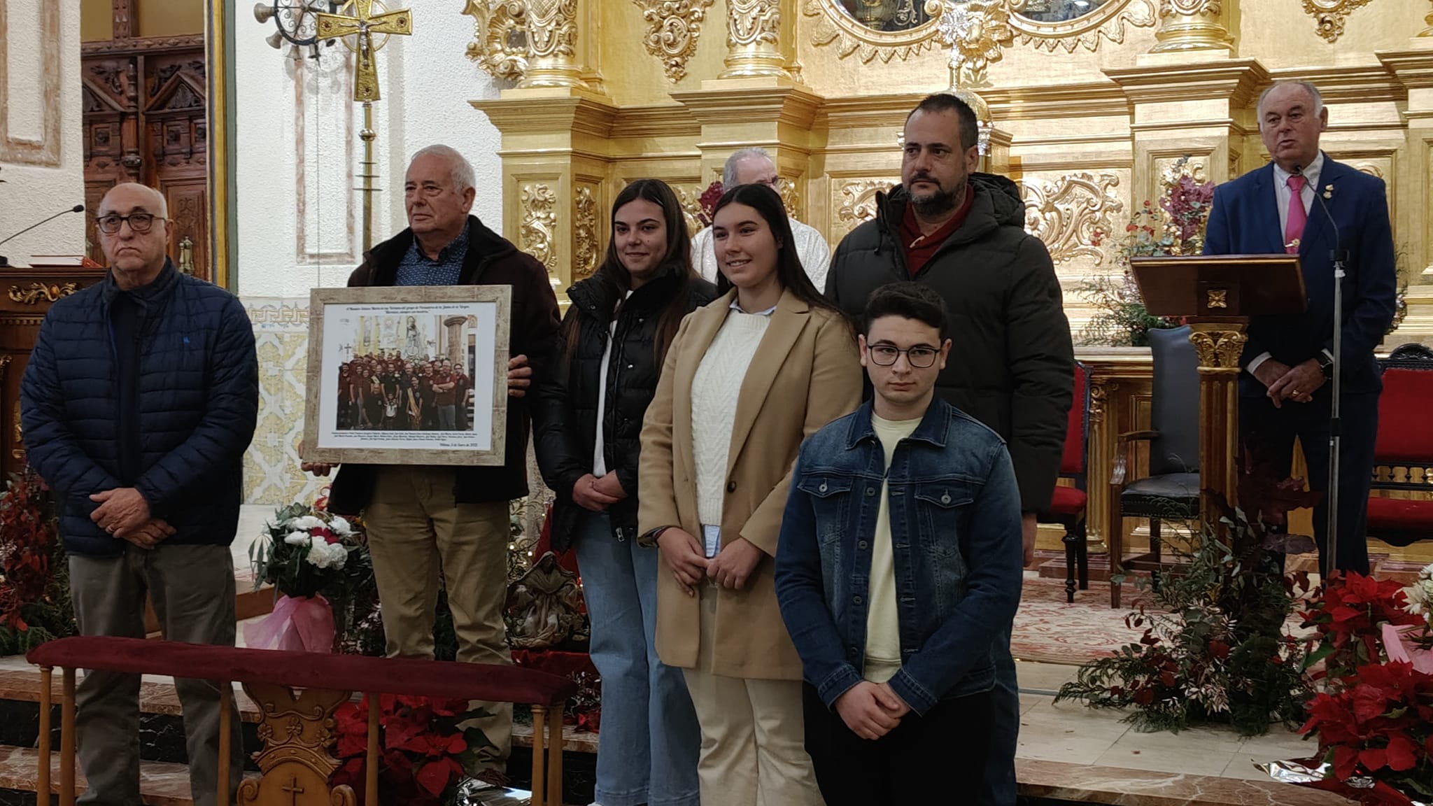 Momento del acto de la Junta de la Virgen