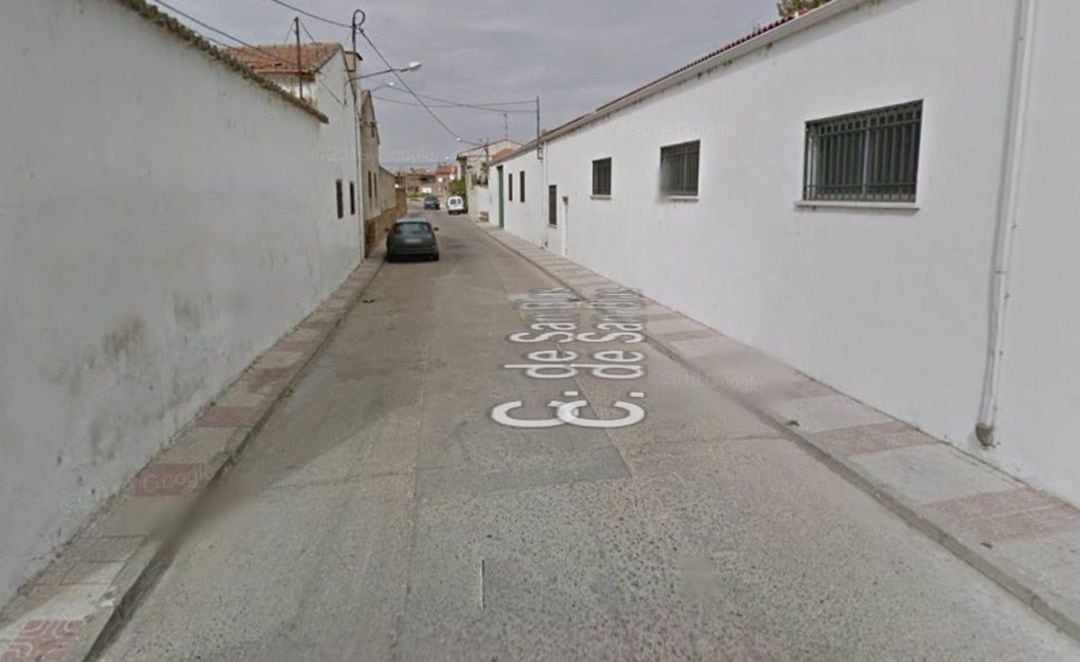 Calle San Blas en Fontanar (Guadalajara)