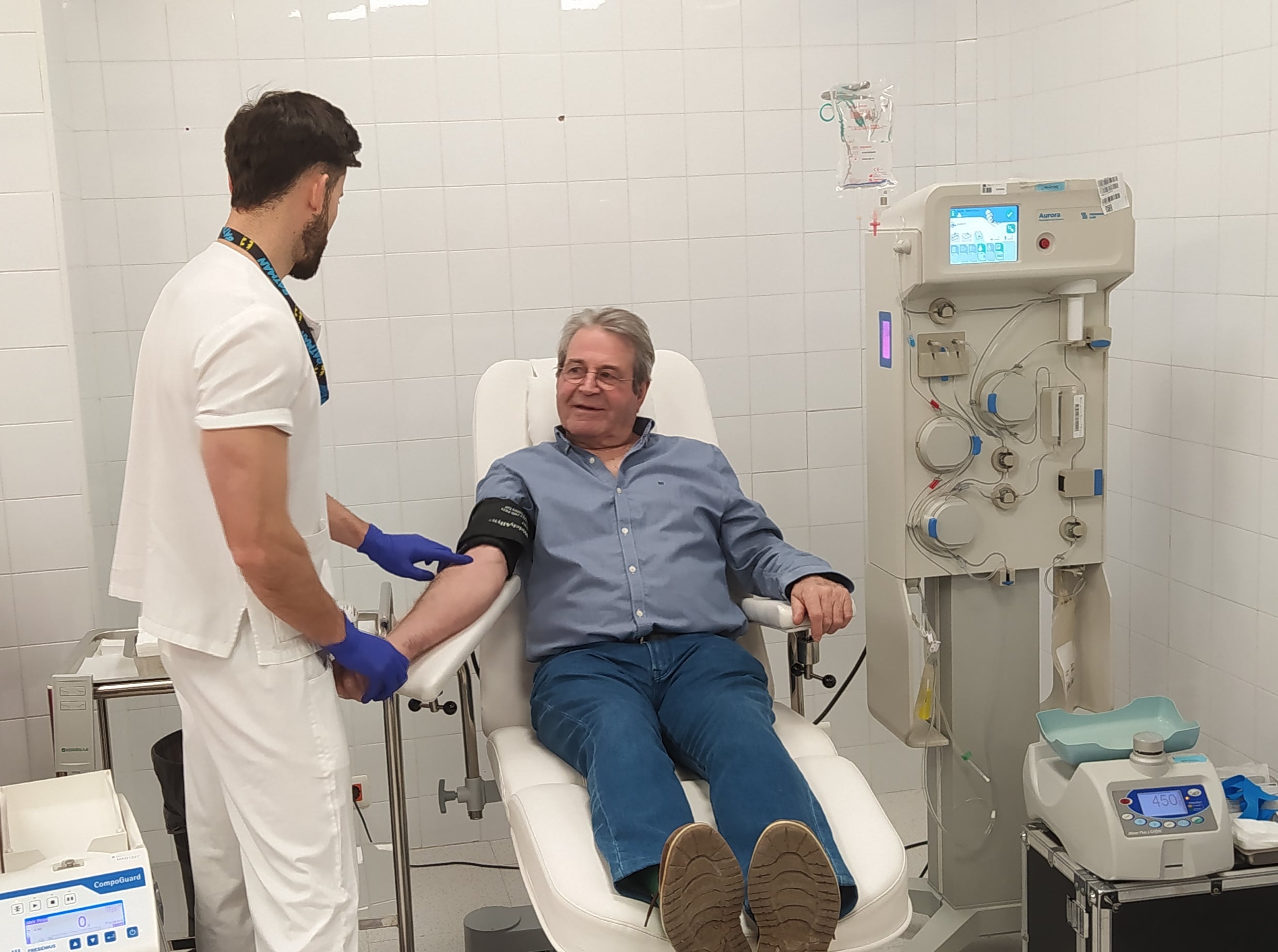 El presidente de la Hermandad de Donantes de Sangre de Burgos, Francisco del Amo, ha llegado al medio millar de donaciones