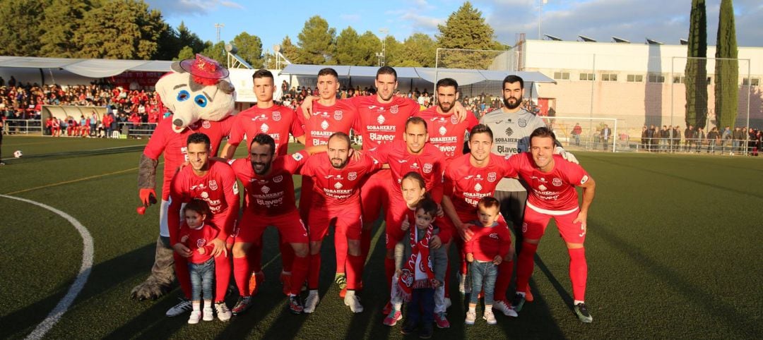 Once inicial del CD Torreperogil en el partido frente al Real Jaén CF.