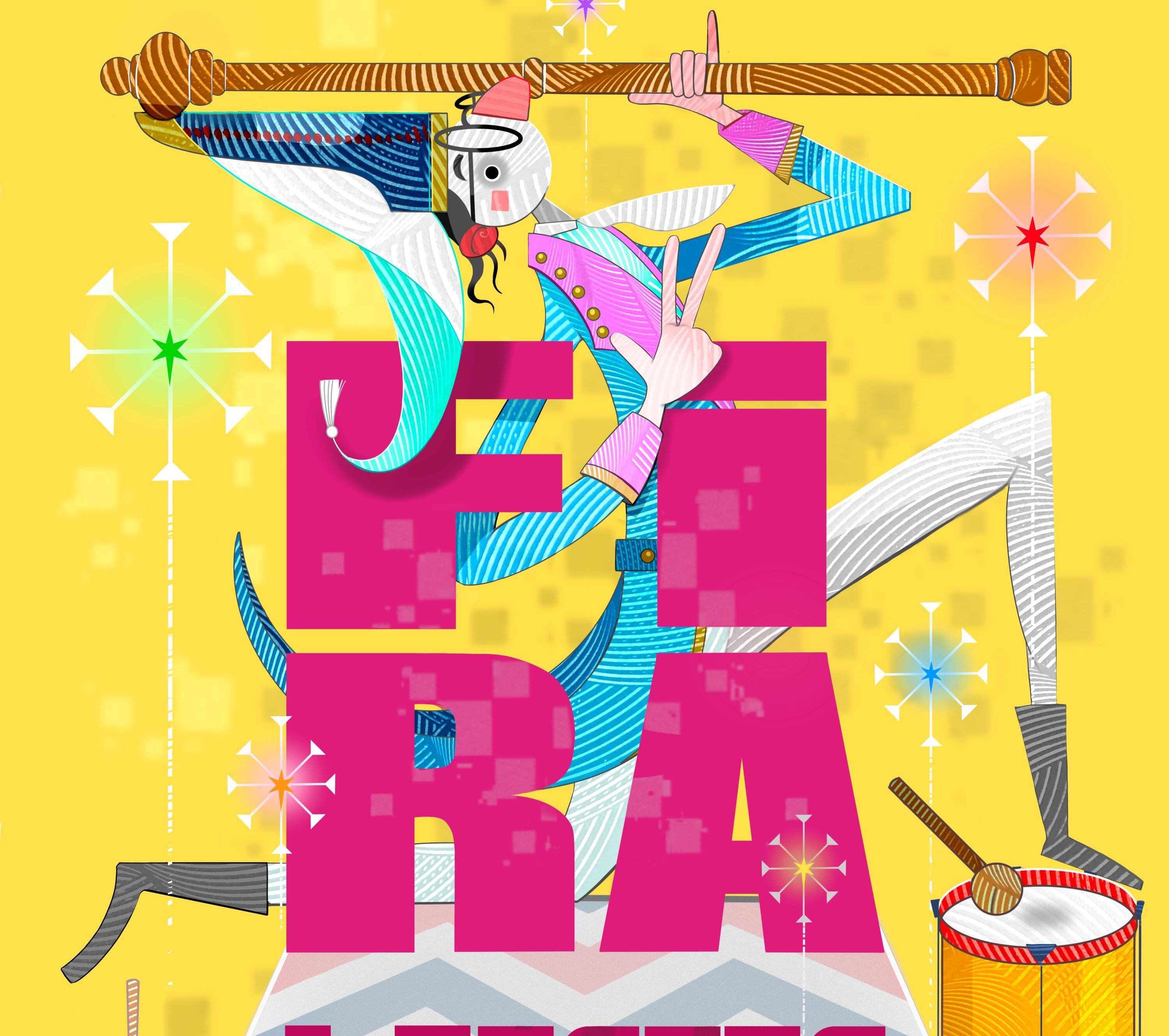 Cartel anunciador de la Fira i Festes de Gandia realizado por José Gallego.