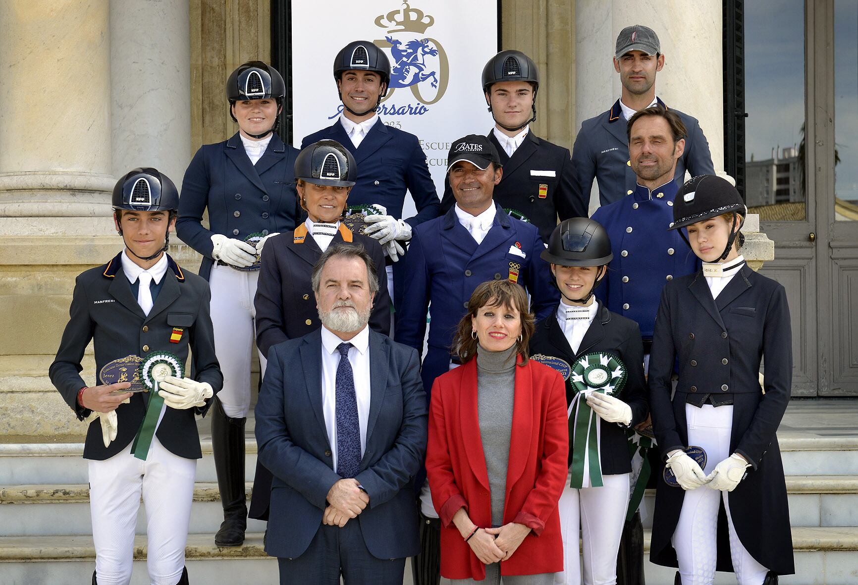 Laura Álvarez durante el acto en la Real Escuela