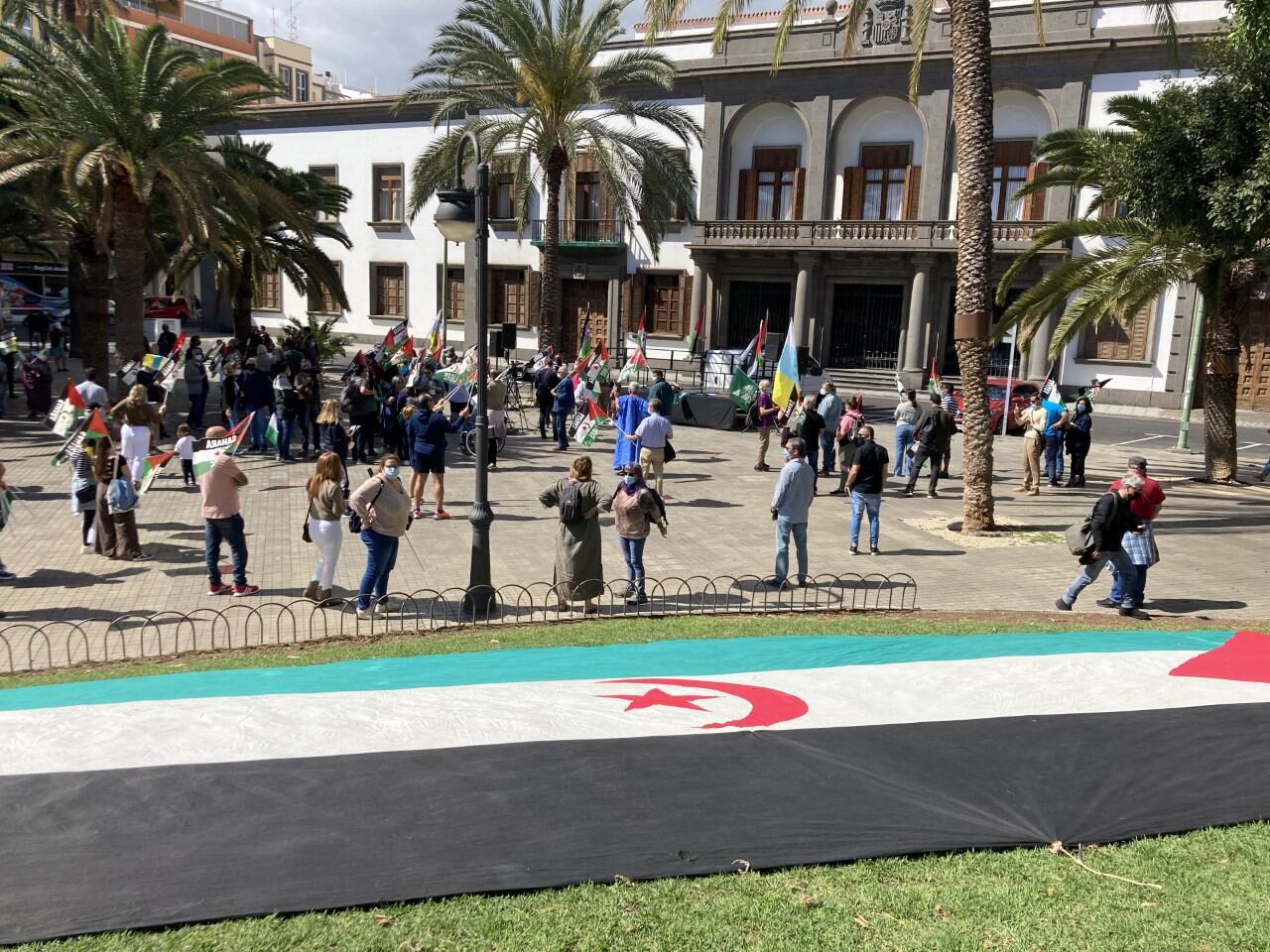 Concentración frente a la Delegación del Gobierno en Las Palmas de Gran Canaria