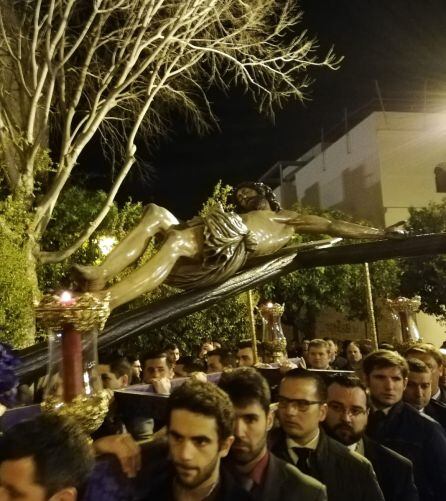 El Cristo de las Cinco Llagas en su vía crucis del Miércoles de Ceniza