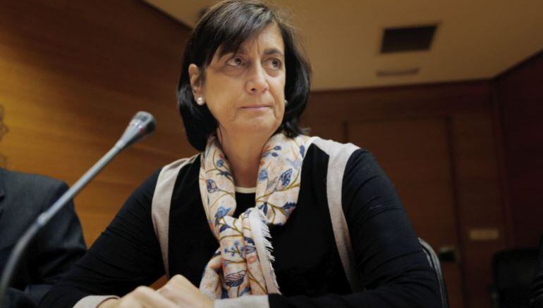 La exgerente de FGV, Marisa Gràcia, durante su comparecencia en Les Corts