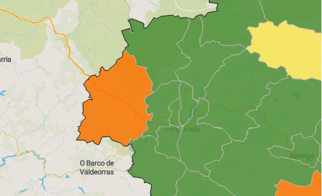 Mapa de la incidencia