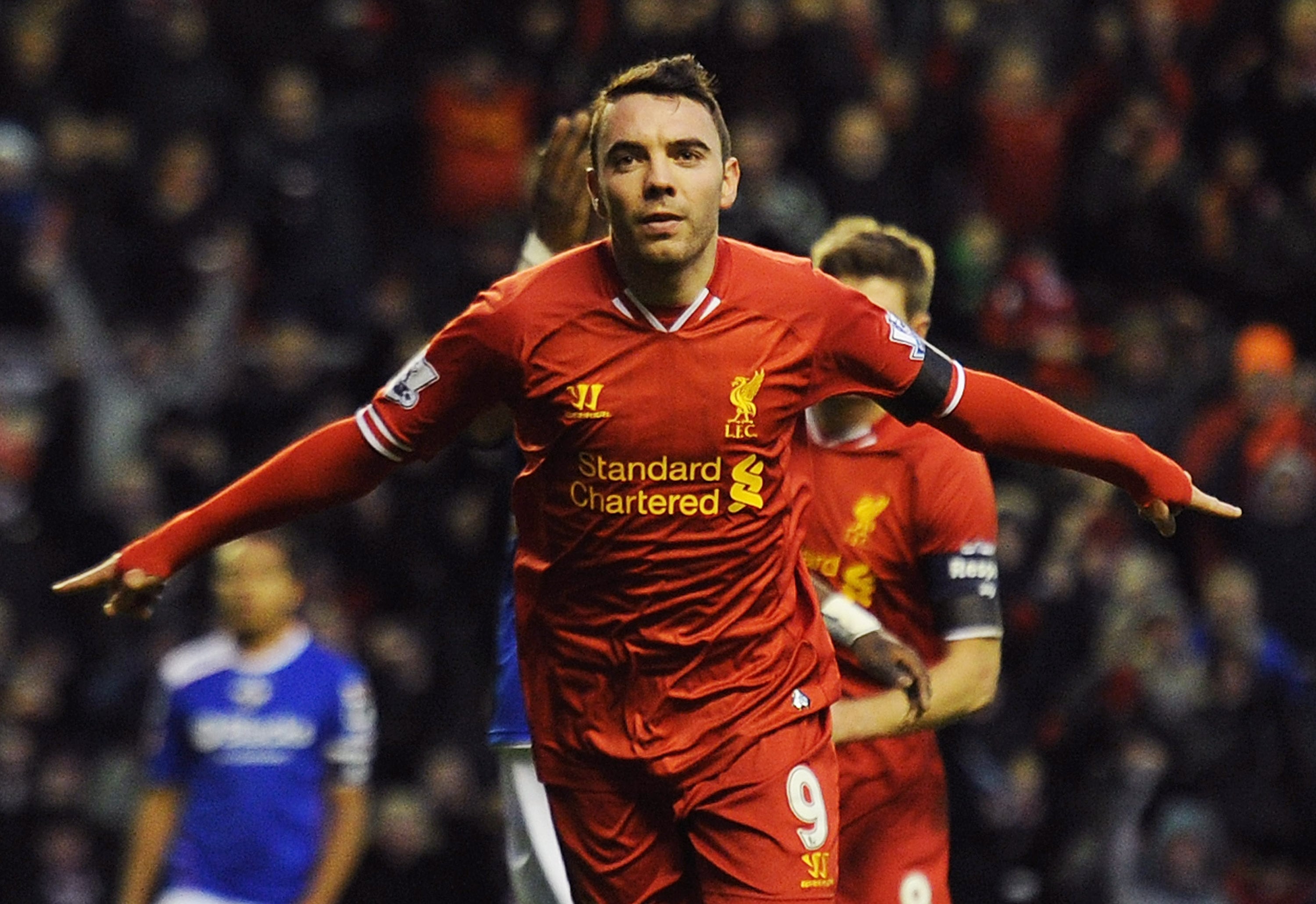 Iago Aspas, durante su paso por el Liverpool.