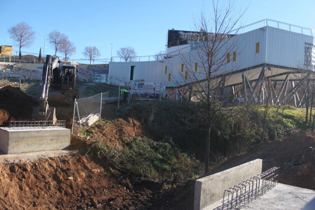 Obras pasarela peatonal