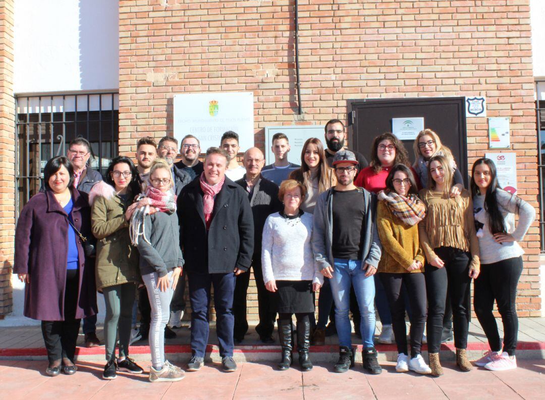 Inauguración de la escuela taller de Pinos Puente (Granada)