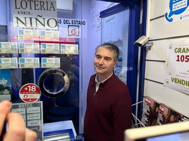 Ignacio, responsable del punto de venta de lotería de la calle Toro, 77 de Salamanca/Cadena SER