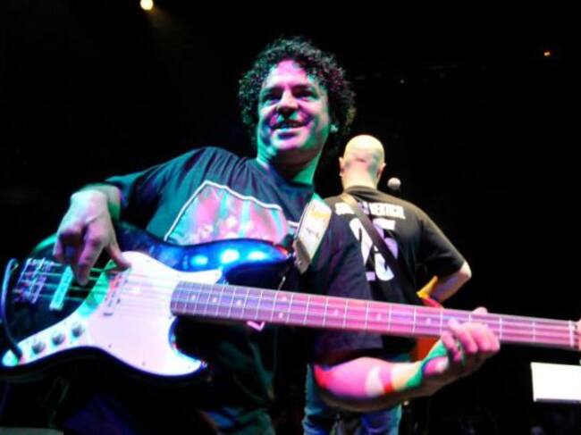 Juancho en el concierto de Sonrisa Vertical en el Teatro Juan Bravo en junio de 2010