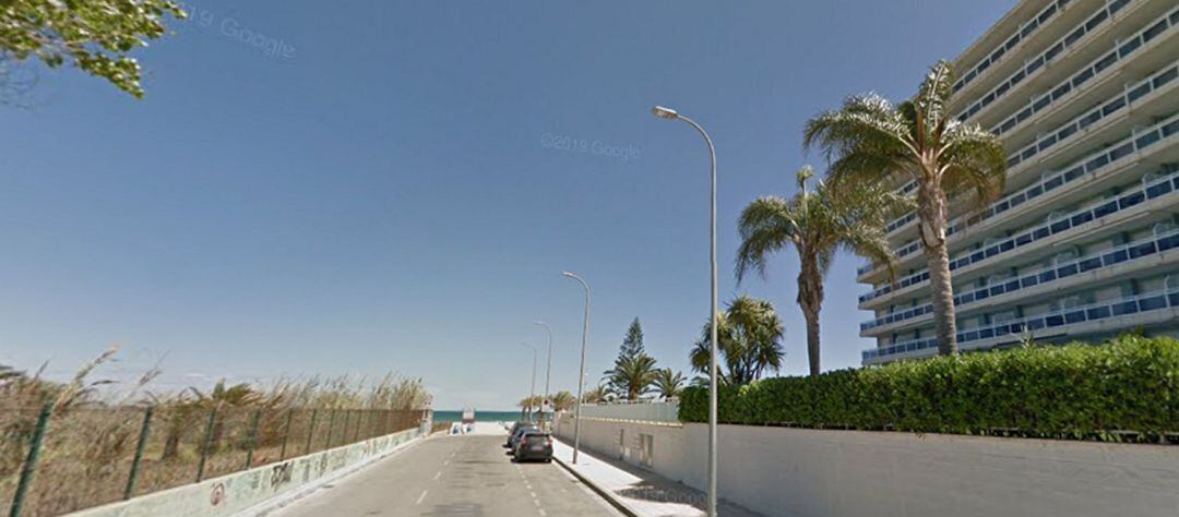 Una de las zonas donde habían actuado cerca de la playa de l'Auir. 