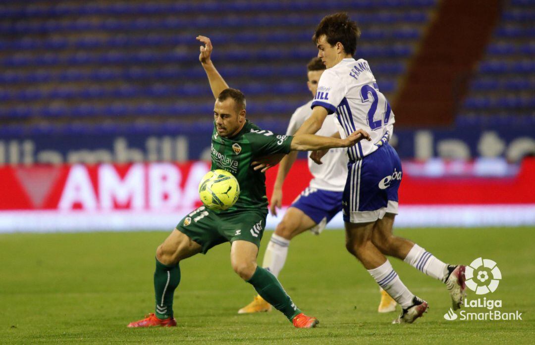 César Díaz en La Romareda