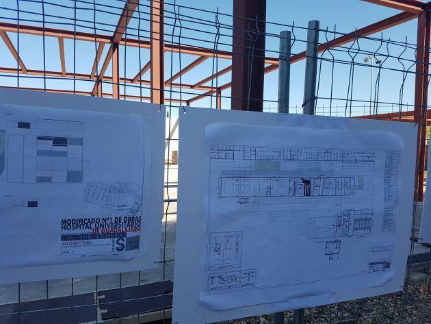 Planos obra y estructura edificio de residuos