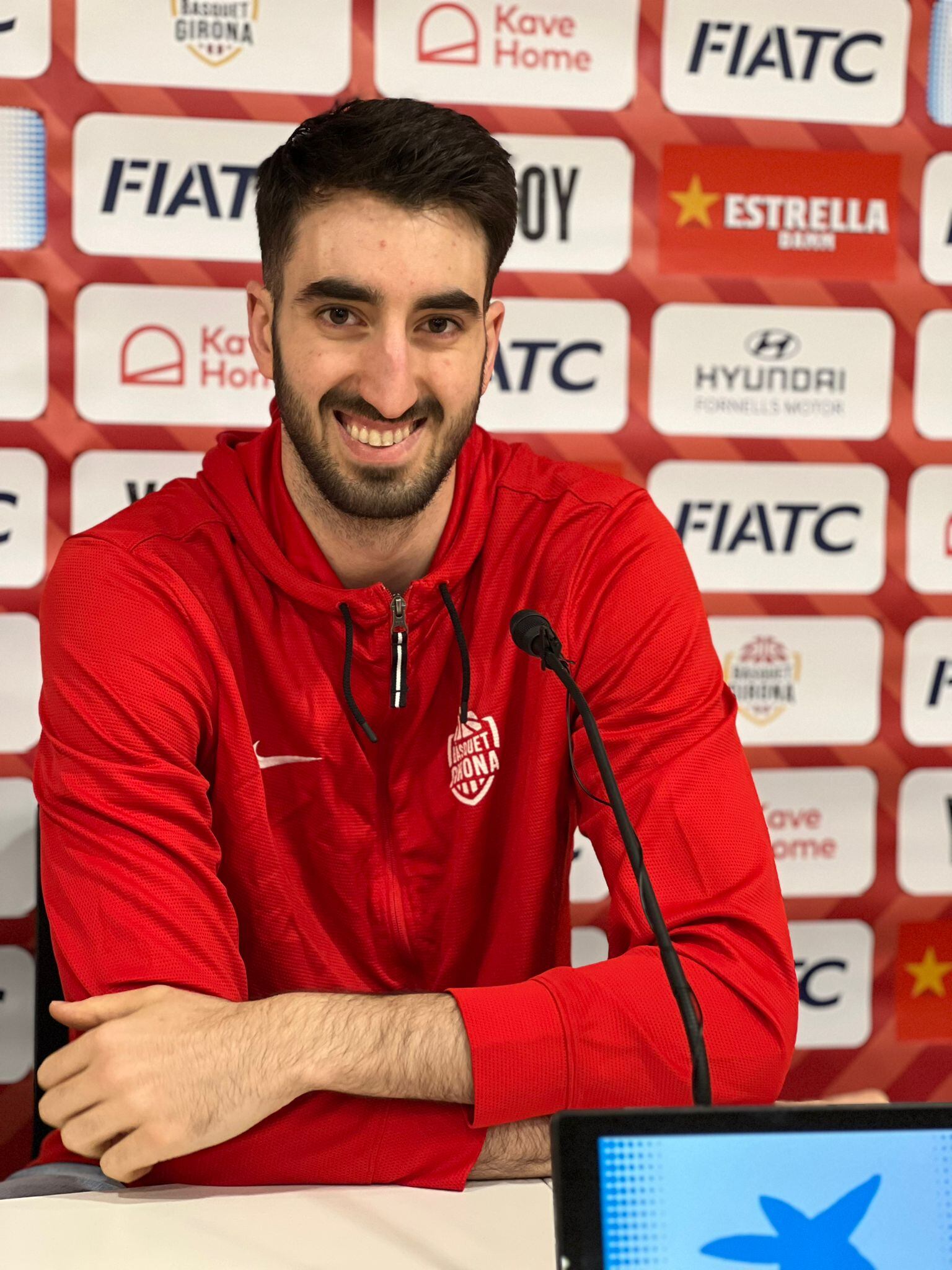 Èric Vila, a la roda de premsa prèvia al partit davant l&#039;Obradoiro