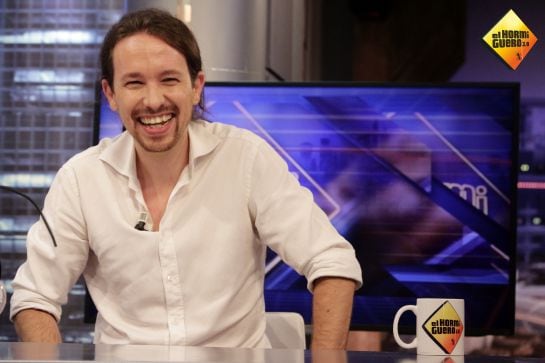 Pablo Iglesias ríe durante su visita a &#039;El hormiguero&#039;