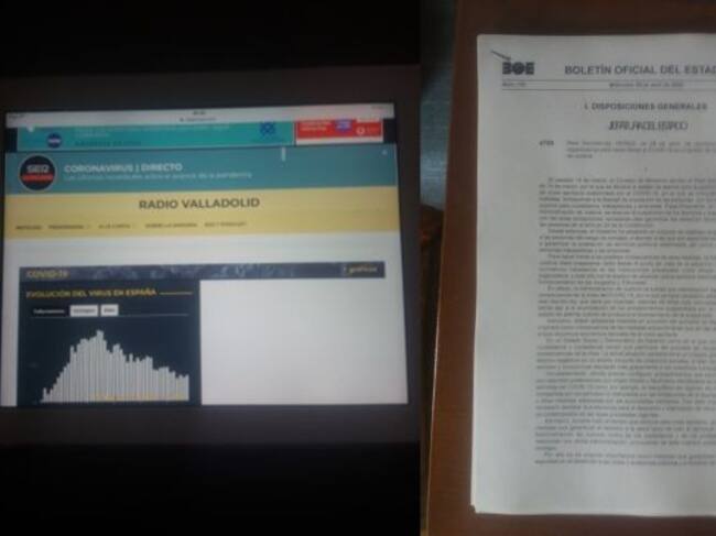 Así se ve a través de los visores distribuidos a algunos jueces