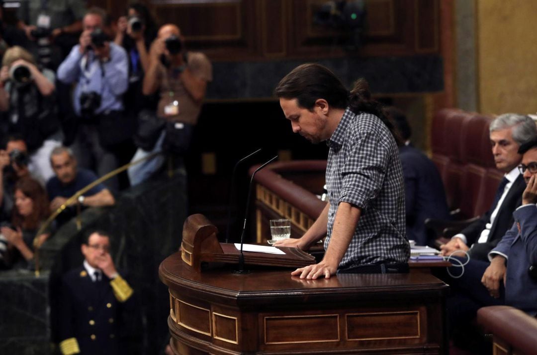 El líder de Unidas Podemos, Pablo Iglesias.