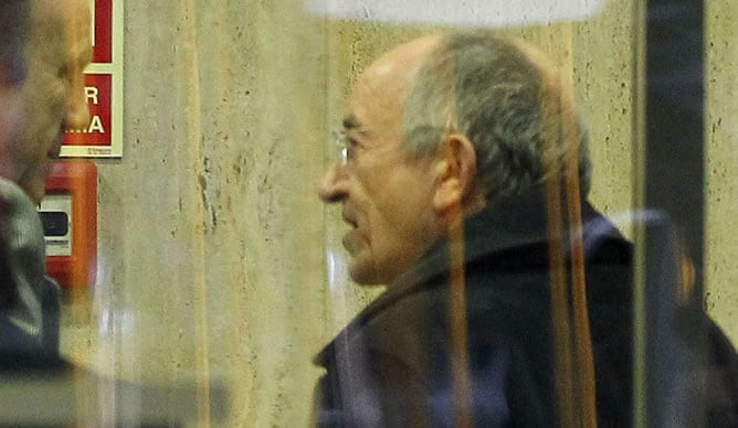 El exgobernador del Banco de España Miguel Ángel Fernández Ordóñez en las dependencias de la Audiencia Nacional