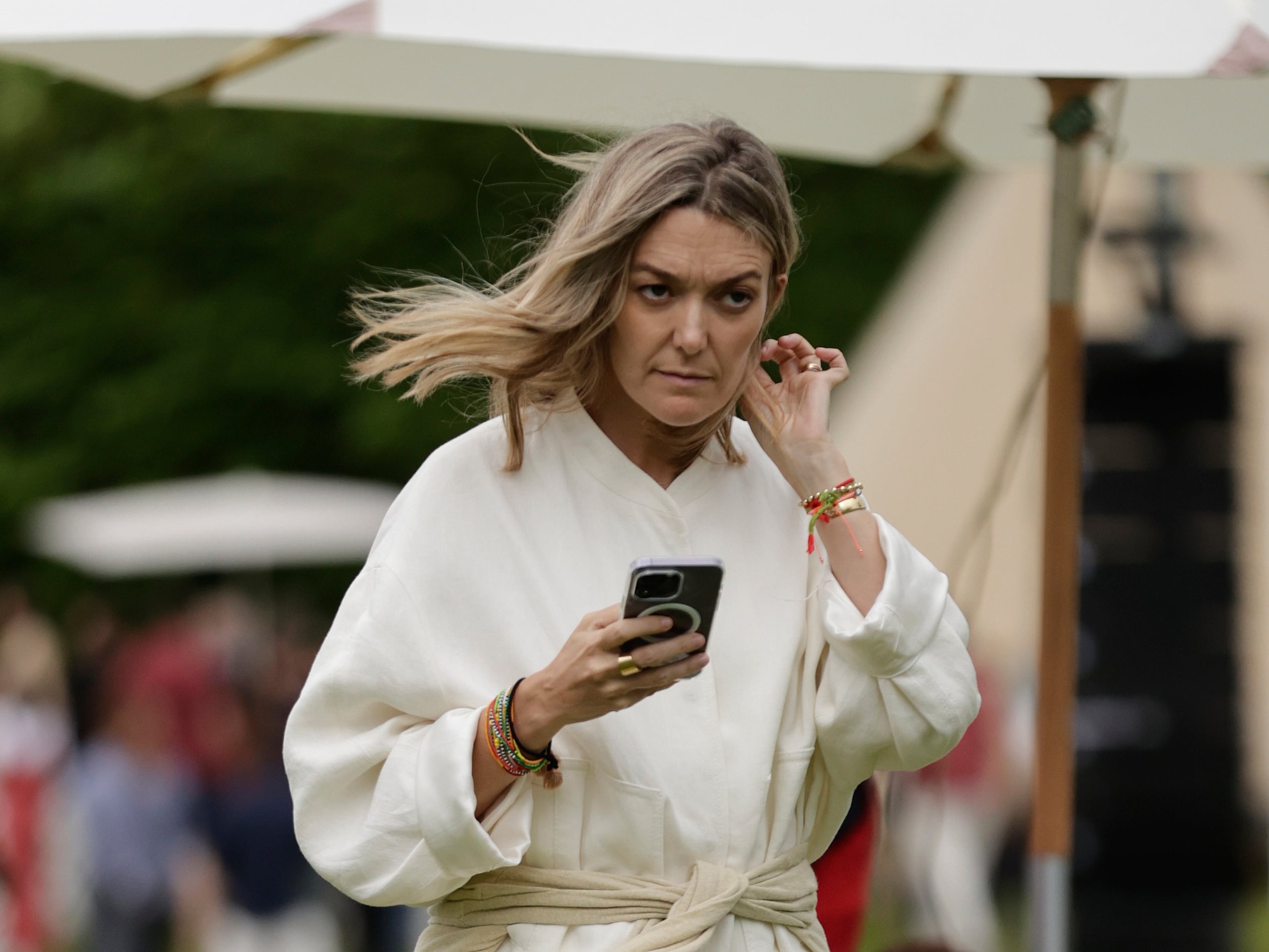 La presidenta de Inditex, Marta Ortega, asiste al concurso de saltos internacional de A Coruña que se celebra en el Centro Hípico Casas Novas, enmarcado de manera excepcional en el Longines Global Champions Tour.