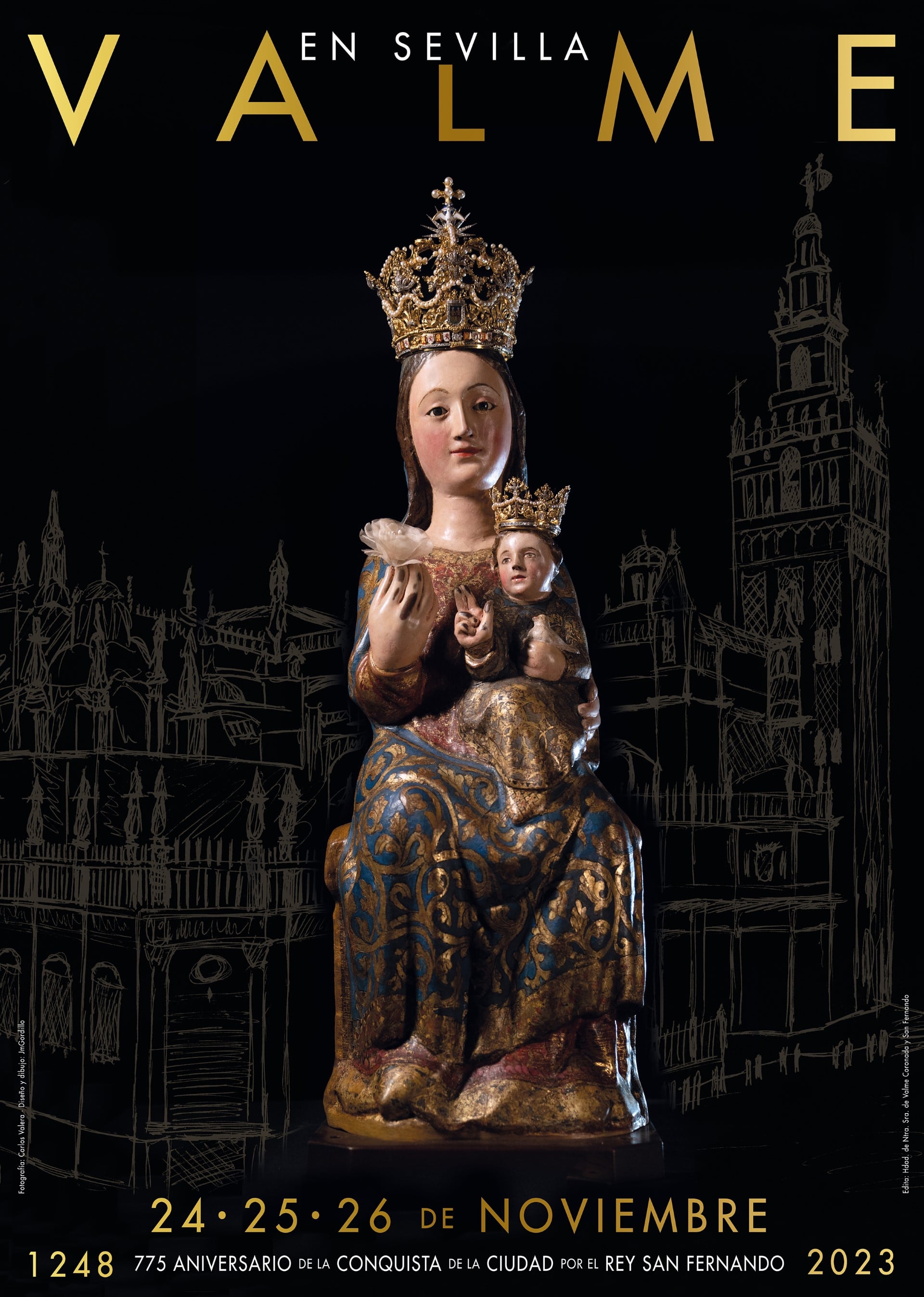 Cartel de la salida extraordinaria de la Virgen de Valme por las calles de Sevilla