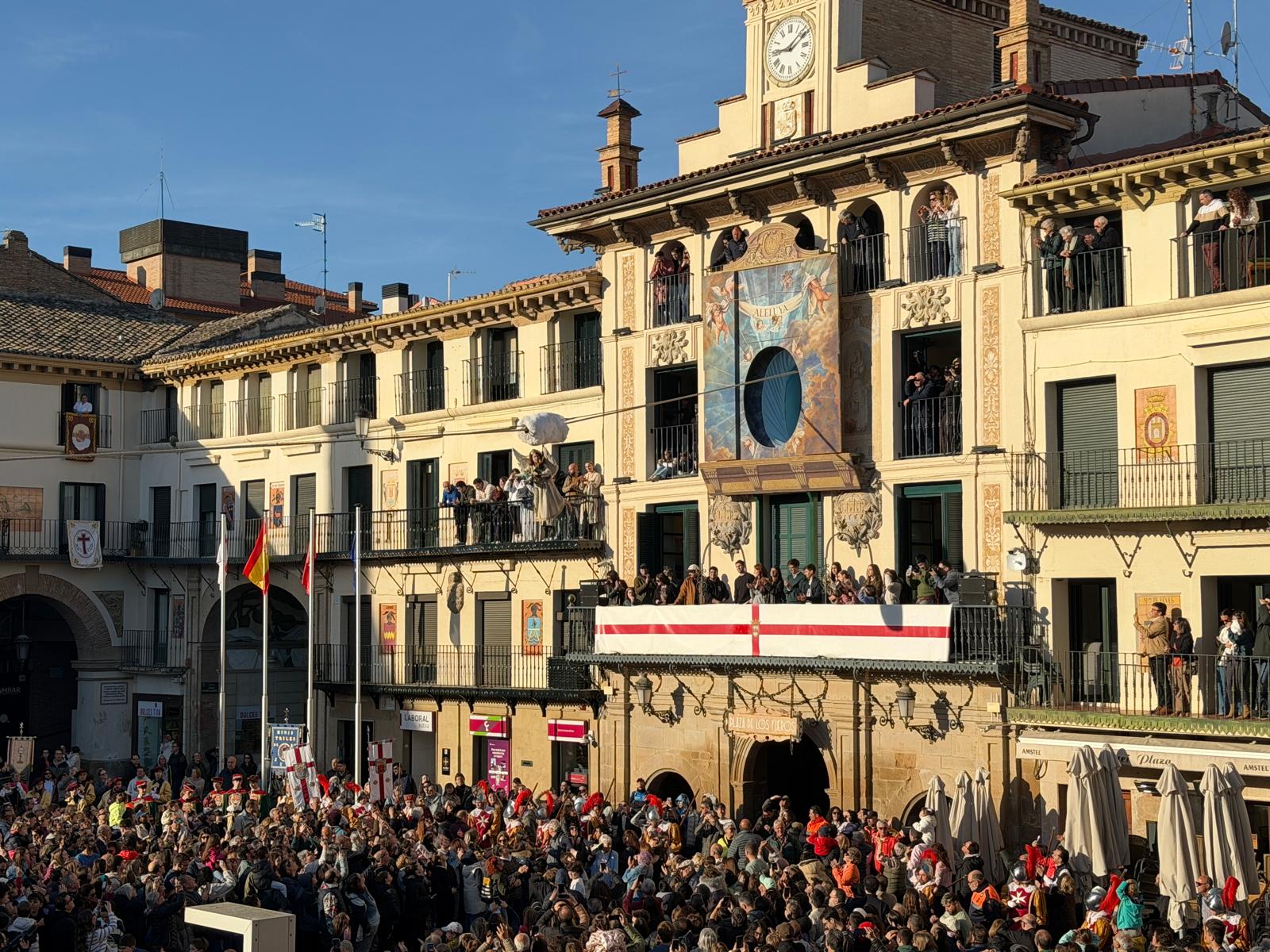 Bajada del Ángel en Tudela 2026, protagonizado por Enma Madorrán