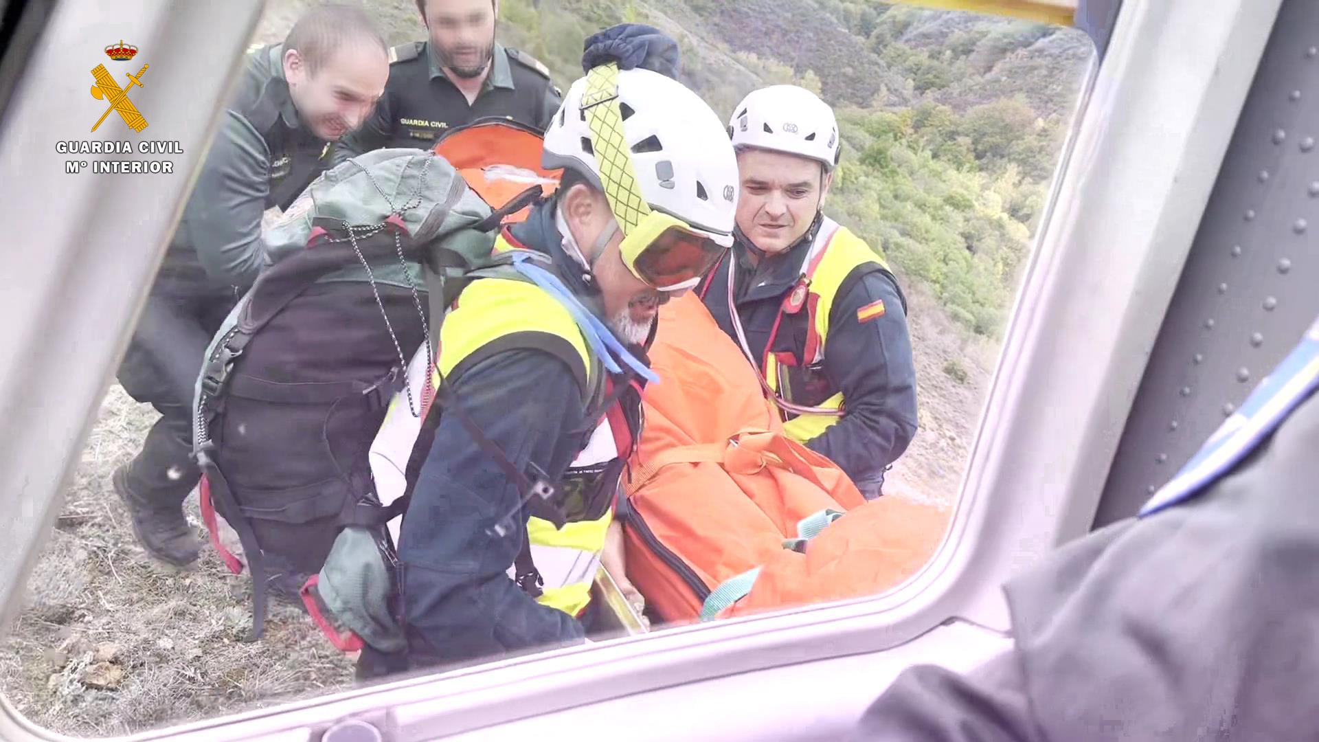 Rescatado en helicóptero un senderista de 74 años en Ezcaray