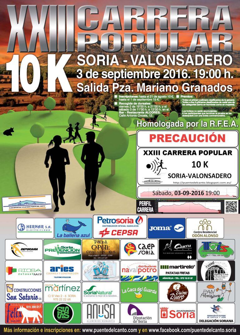 La Carrera Popular Soria Valonsadero se celebra este sábado.