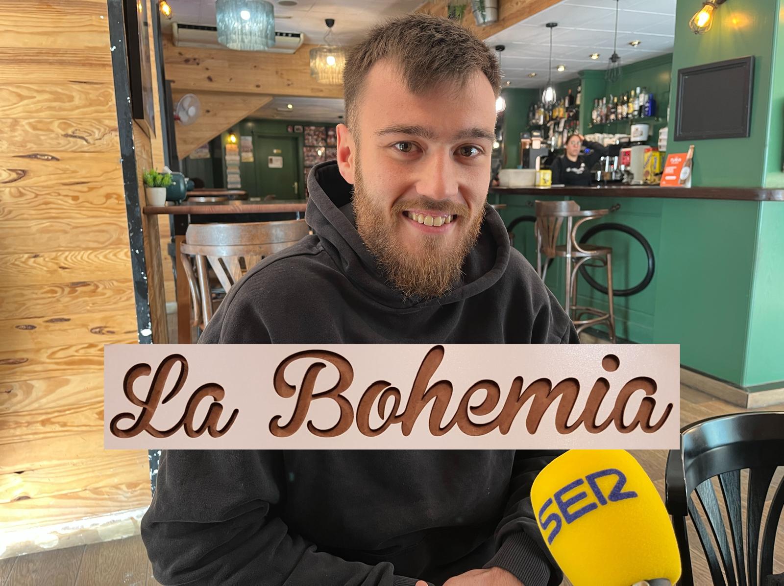 Marcos Leganés, jugador del Alcoyano en La Bohemia