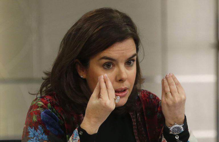 La vicepresidenta del Gobierno, Soraya Sáenz de Santamaría.