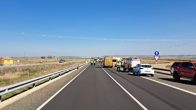 Imagen del choque frontal en Mazariegos