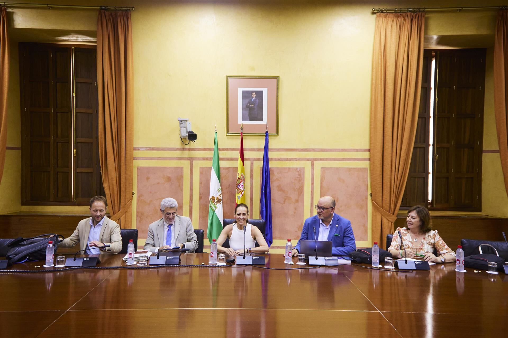 Imagen de la reunión en la tarde de este martes de la comisión parlamentaria de investigación de la Faffe