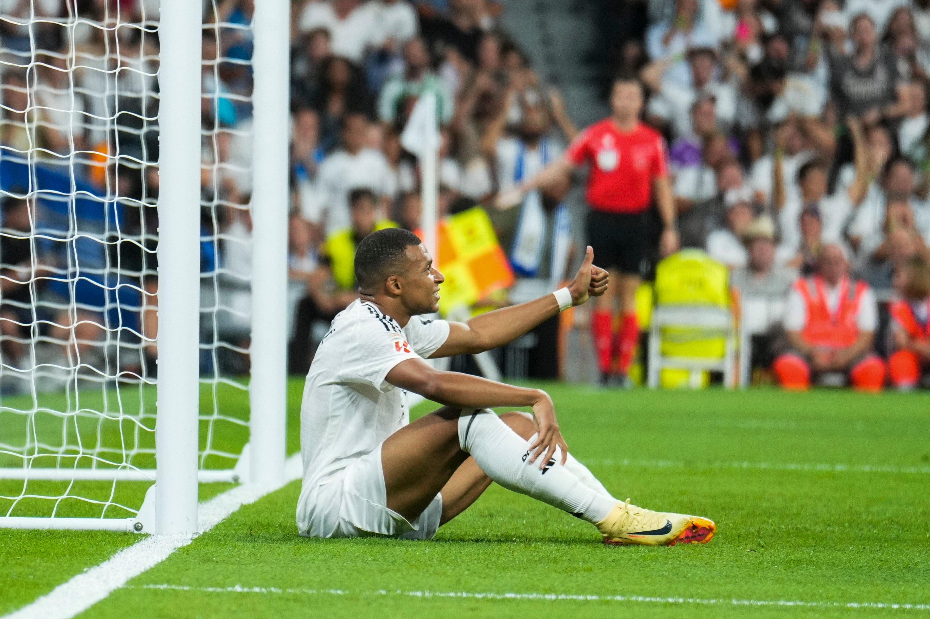 El delantero francés del Real Madrid Kylian Mbappé