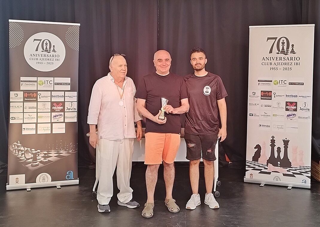 Javier Cantó del Club Tabiya Alcoy 10º y 1º Sub 1.900 ELO FIDE del Torneo Absoluto