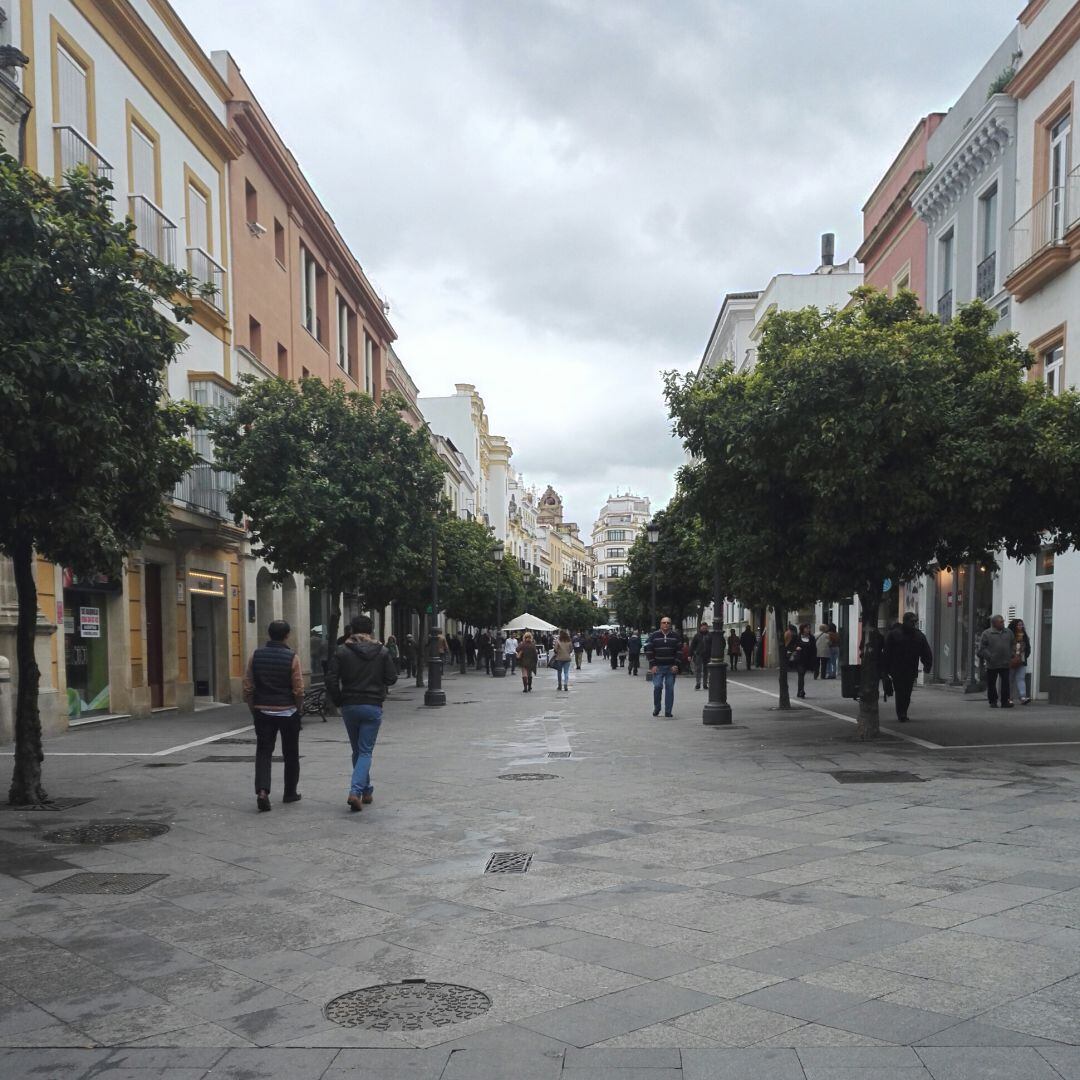 Calle Larga en el centro de Jerez