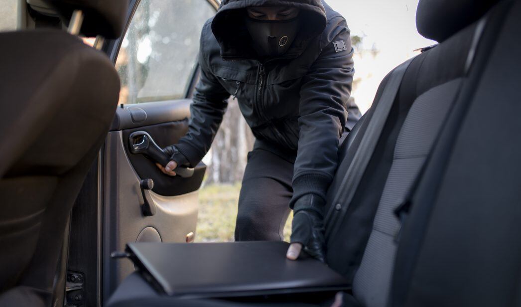 Imagen de archivo de un robo en un vehículo